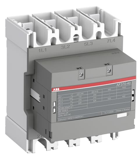 AF370-40-00-13 | CONTACTOR AF370 4P 100-250V, Terminal Type: Main Circuit: Bars, Rated Control Circuit Voltage: 50 Hz /60 Hz DC Operation 100-250 V